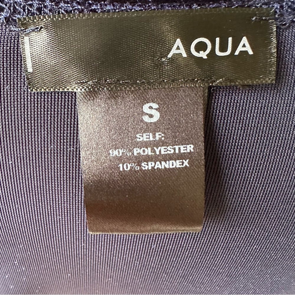 Aqua V Neck Velvet Top Blouse Size S 🌸 - Picture 6 of 7